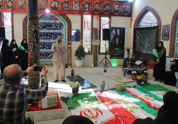 مراسم چهلم شهدای جنگ رمضان در پردیس