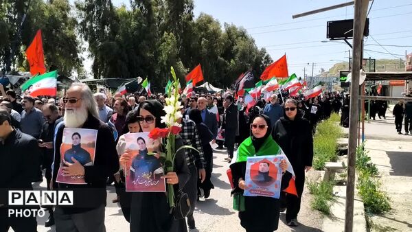 تشییع شهید والامقام حسین هاشم‌پور  در گچساران
