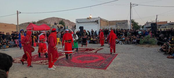 مراسم تعزیه خوانی حسینی در روستای حسین آباد شهرستان شیروان
