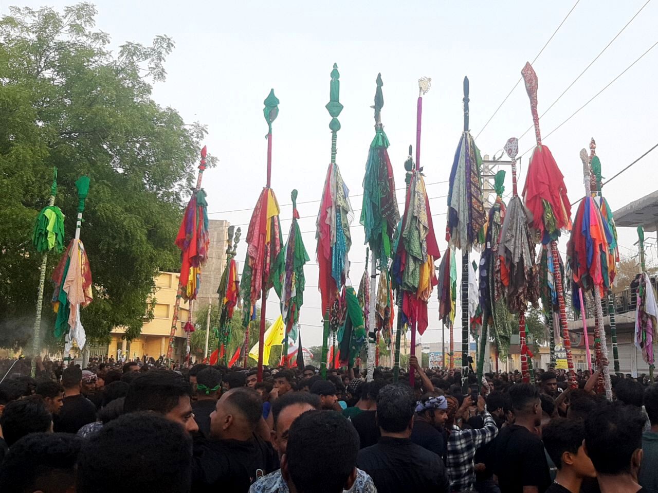 آیین سنتی علم‌گردانی در شهرستان میناب 