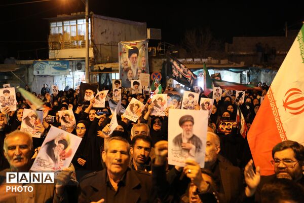  ادای احترام به ارتحال رهبر معظم انقلاب در شهرستان لنده 