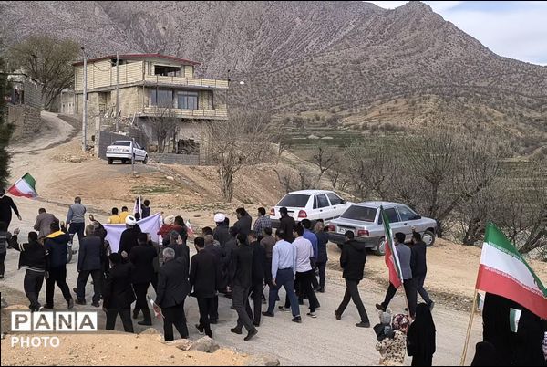 ندای مرگ بر آمریکا و اسرائیل مردم حماسه‌ساز میانکوه 