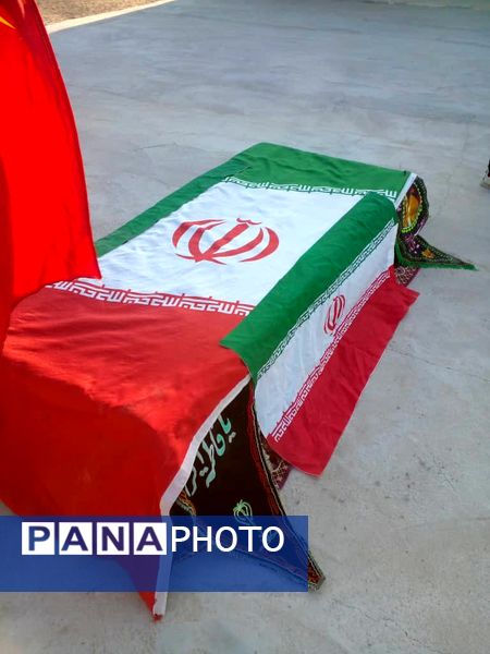 ورود پیکر شهید گمنام به روستای لاور 