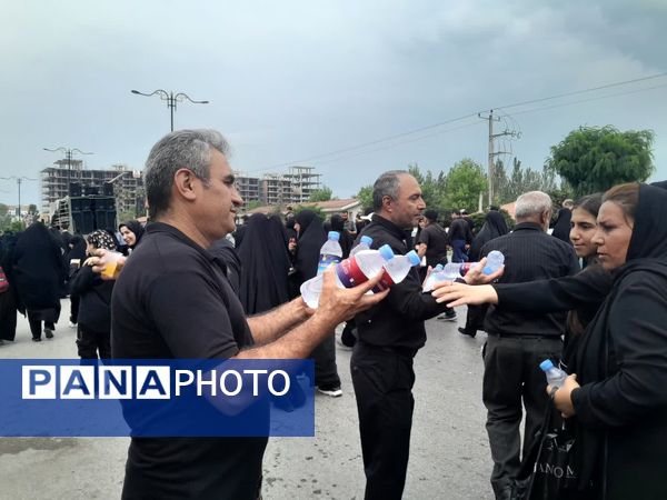 پیاده‌روی جاماندگان اربعین حسینی در نور 