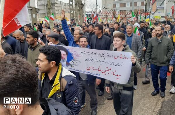 راهپیمایی پرشکوه روز قدس در اسدآباد