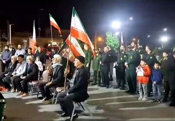 برپایی تجمع شبانه به میزبانی نیروی انتظامی شهرستان کهک