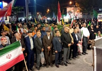 مردم کوهدشت در هفتاد و ششمین تجمعات شبانه 