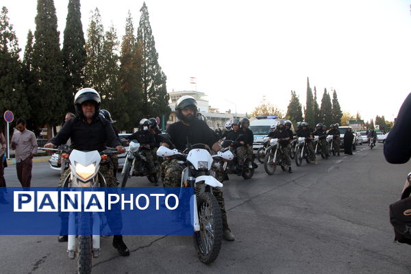 مراسم استقبال ار هفت شهید گمنام در یزد 