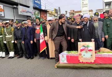 همزمان با شهادت حضرت فاطمه سلام الله علیها در شهرستان صومعه‌سرا شهیدی تشییع شد