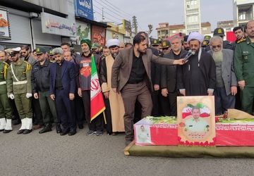 همزمان با شهادت حضرت فاطمه سلام الله علیها در شهرستان صومعه‌سرا شهیدی تشییع شد