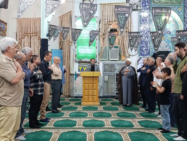 عزاداری سالروز شهادت امام حسن عسکری (ع) در مسجد صاحب‌الزمان آشخانه