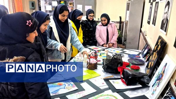 نمایشگاه هنری مدرسه شهید مدرس تبریز