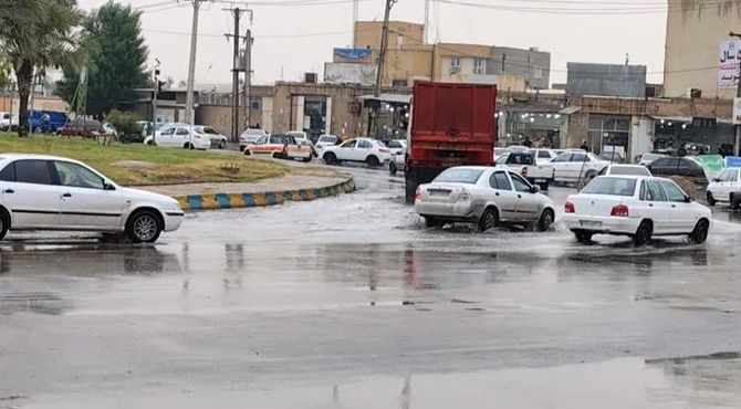 بارانِ رهایی‌بخش خوزستان؛ آب‌گرفتگی در برخی مناطق خوزستان