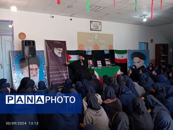 مدارس شهرستان صالح آباد عزادار سید مقاومت