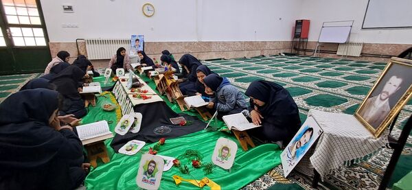 محفل انس با قرآن کریم در آموزشگاه شهید رزمی خلیل آباد