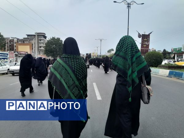 پیاده‌روی جاماندگان اربعین حسینی در نور 