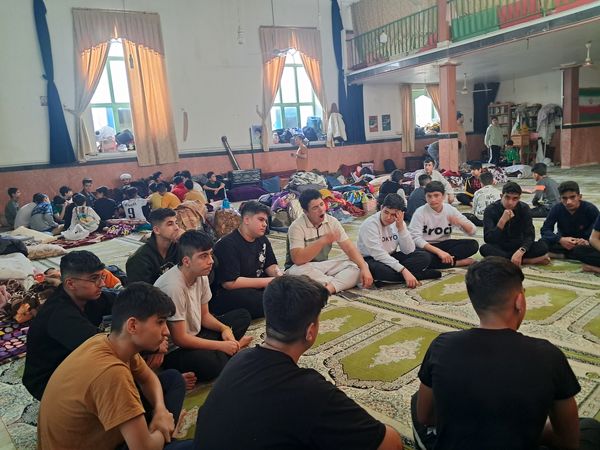 مراسم اعتکاف پسران در مسجد موسی بن جعفر آشخانه 