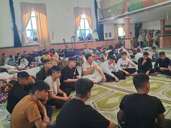 مراسم اعتکاف پسران در مسجد موسی بن جعفر آشخانه 