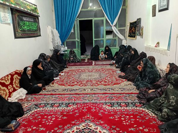 مراسم سوگواری در ایام ماه صفر در روستای نقاب