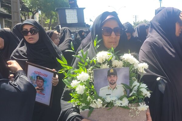 مراسم وداع با شهید امیرحسین مزینی در فریمان