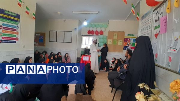 جشن دهه فجر و نیمه شعبان در دبیرستان سبحان و مائده شلیل