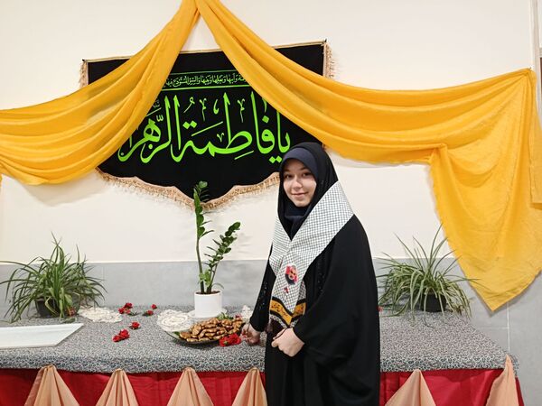 مراسم ولادت حضرت فاطمه‌ و‌ برپایی‌چایخانه‌در‌ دبیرستان وکیلی3 ( یغمای نیشابوری)