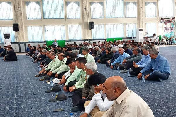 برگزاری مراسم بزرگداشت شهدای ۷ تیر و چله شهدای خدمت در شهرستان باشت