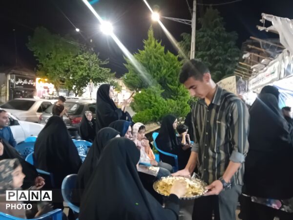 مراسم یادبود رهبر شهید در موکب آموزش و پرورش علی آبادکتول