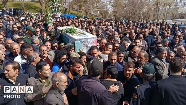 تشییع باشکوه پیکر پاک و مطهر شهید احسان اکبرزاده در نورآباد