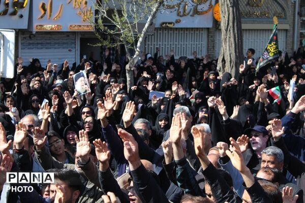 اجتماع خونخواهی رهبر شهید در نیشابور