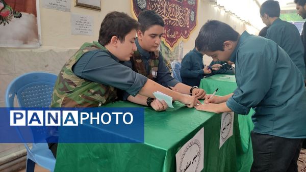 انتخابات شورای دانش‌آموزی در دبیرستان پسرانه امام حسین(ع) کاشمر