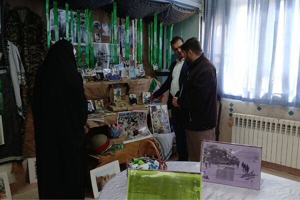 نمایشگاه غزه در مدرسه شهدای گمنام شهر پرند
