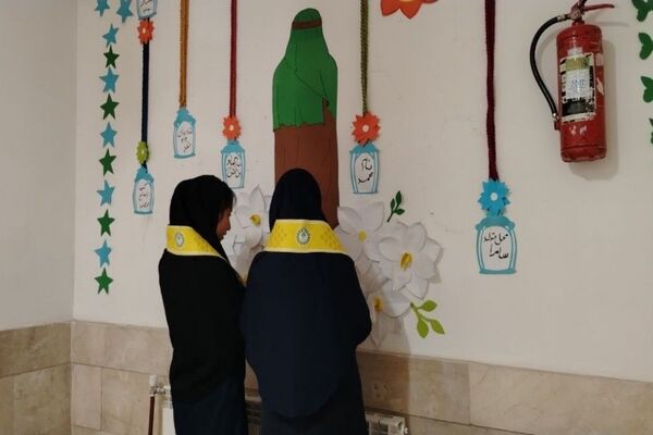 آماده سازی آموزشگاه شهید مجید دهنوی به مناسبت دهه فجر و نیمه شعبان