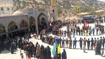 همگام با کاروان عشق؛ پیاده‌روی جاماندگان اربعین در دیشموک 