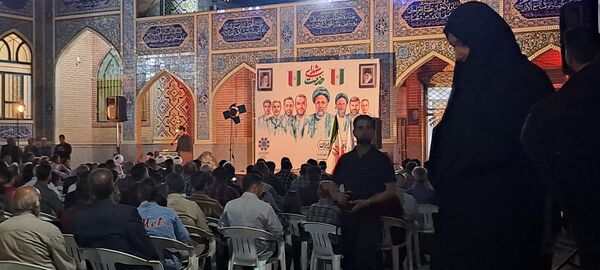 مراسم نخستین سالگرد شهدای خدمت در گلزار شهدای گمنام نیشابور 
