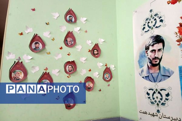 آذین‌بندی مدارس ملارد به رنگ ایثار و حماسه