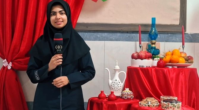 دورهمی شب یلدایی دانش آموزان دبیرستان فرزانگان2 قم