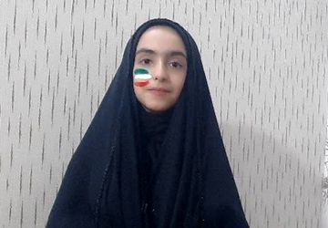 قرمزِ غیرت، سفیدِ صلح، سبزِ امید این ۳ رنگ تمام زندگی من است 