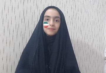 قرمزِ غیرت، سفیدِ صلح، سبزِ امید این ۳ رنگ تمام زندگی من است 