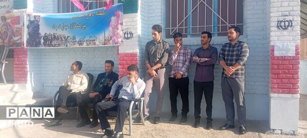 نواختن زنگ مهر و مقاومت ایثار و آغازسال تحصیلی جدیددر آموزشگاه شاهدشهیدزیوری 