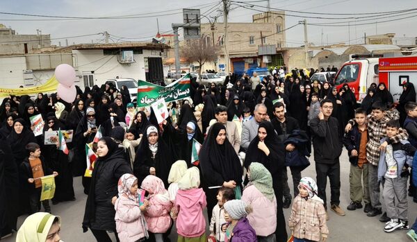 راهپیمایی مردم جعفرآباد قم در جشن سالگرد پیروزی انقلاب