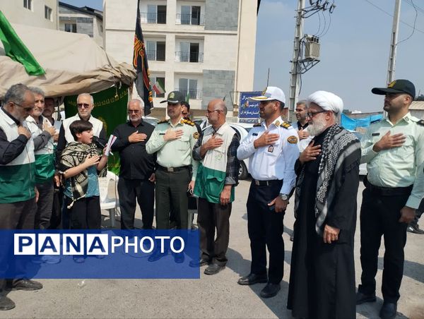 برپایی موکب امام رضا(ع) در میاندورود 