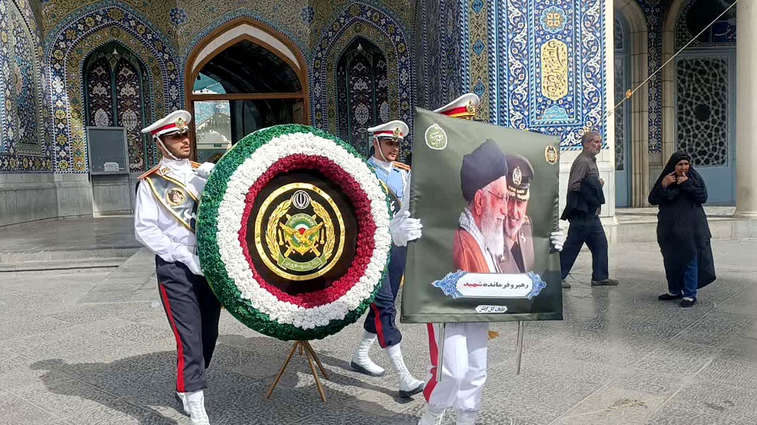 گلباران مزار امیر سپهبد شهید «موسوی» در قم