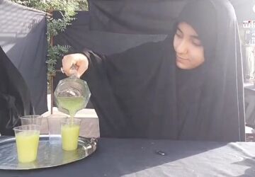 شور و حال هیات دخترانه «ریحانه الحرم» در قم