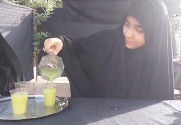 شور و حال هیات دخترانه «ریحانه الحرم» در قم