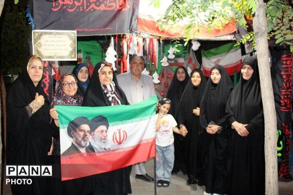 گردهمایی معلمان چهاردانگه در موکب فرهنگیان تجمعات شبانه