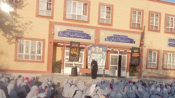 سوگواری شهادت حضرت فاطمه (س) در دبستان علی دهقانیان ۲ تبادکان