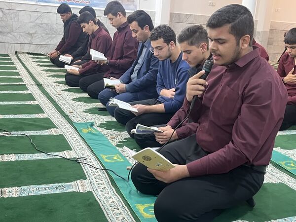 مراسم هیات دانش‌آموزی دبیرستان نمونه آیت الله خامنه‌ای کاشمر