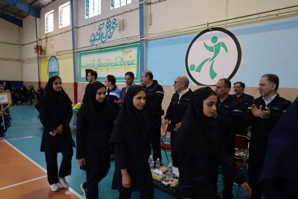 آیین افتتاحیه المپیاد ورزشی درون‌مدرسه‌ای در یزد