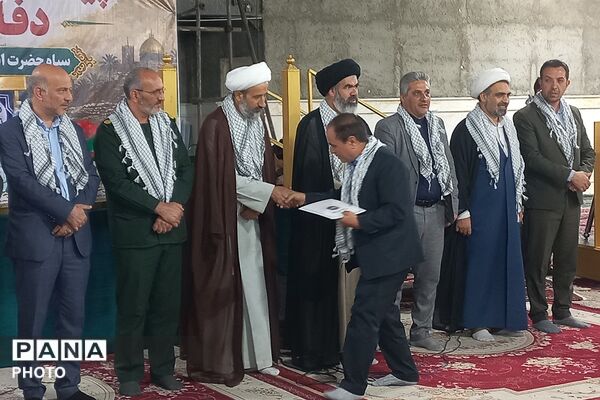 همایش تجلیل و تکریم پیشکسوتان و ایثارگران دفاع مقدس در مصلی نسیم‌شهر 